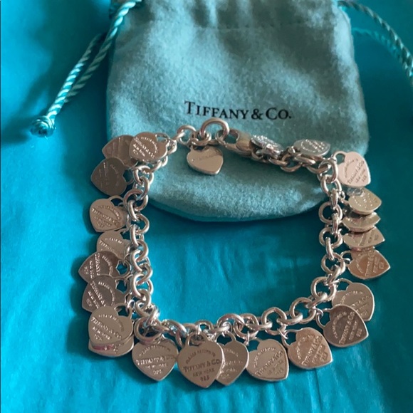 tiffany and co multi heart tag bracelet 
